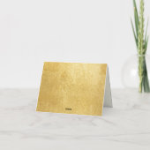 Mooie Blauwe Vlinder Gouden Kaarten Blanco (Achterkant)