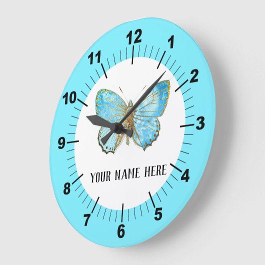 Mooie blauwe vlinder grote klok (Hoek)