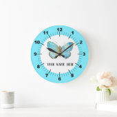 Mooie blauwe vlinder grote klok (Huis)