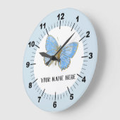 Mooie blauwe vlinder grote klok (Hoek)