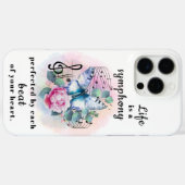Mooie Blauwe Vlinder Inspirerende Spreuk Case-Mate iPhone Case (Achterkant (horizontaal))