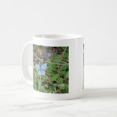 Mooie Blauwe Vlinder Koffiemok (Voorkant links)