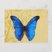 Mooie blauwe vlinder  kunst briefkaart (Voorkant)