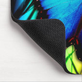 Mooie blauwe vlinder muismat (Hoek)