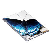 Mooie blauwe vlinder notitieboek (Rechterzijde)