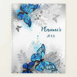 Mooie blauwe vlinder-plant planner