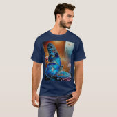 Mooie blauwe vlinder t-shirt (Voorkant volledig)