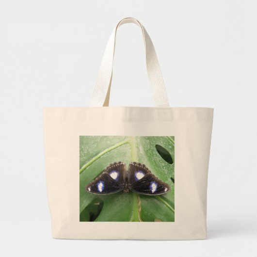 Mooie blauwe vlinderCanvas tas (Voorkant)