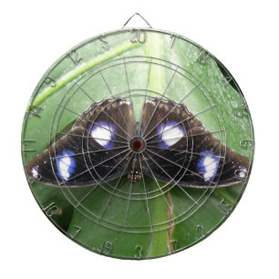 Mooie blauwe vlinderdart dartbord