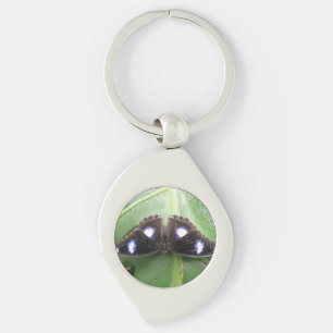 Mooie blauwe vlinderSleutelhanger Sleutelhanger