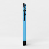Mooie blauwe vlindertuin op maat Case-Mate iPhone case (Achterkant/links)