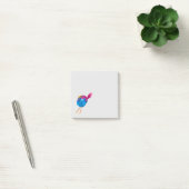 Mooie blauwe vogel aquarel post-it® notes (Kantoor)