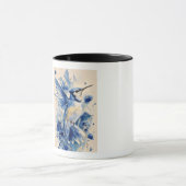 Mooie blauwe vogel mok (Midden)