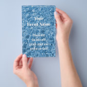 Mooie blauwe water flyer (Hand)