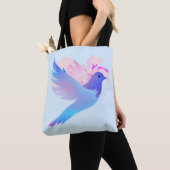 Mooie blauwe Waterverf dove Tote Bag (Dichtbij)