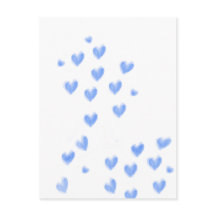 Mooie Blauwe Waterverf Harten