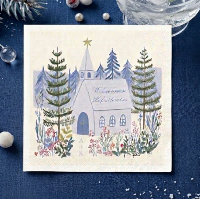 Mooie Blauwe Winter Christelijke Bruiloft