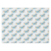 Mooie blauwe winterbessen grijs filigraan tafelkleed (Voorkant (Horizontaal))