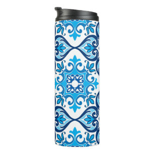 💙🤍 Mooie blauwe - witte Azulejos X, thermisch Thermosbeker