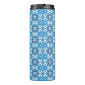 💙🤍 Mooie blauwe - witte Azulejos X, Thermosbeker (Achterkant)