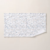 Mooie Blauwe Witte Bloemen Bad Handdoek (Handdoek)