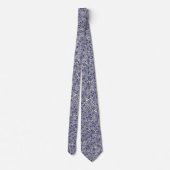 Mooie blauwe witte paisley patronen ontwerp stropdas (Achterkant)