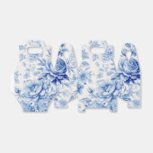 Mooie Blauwe & Witte Rozen & Wildbloemen Bedankdoosjes (Uitgevouwen)