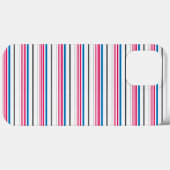Mooie blauwe witte strepen Case-Mate iPhone case (Achterkant (horizontaal))