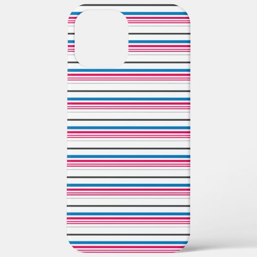 Mooie blauwe witte strepen Case-Mate iPhone case (Achterkant)