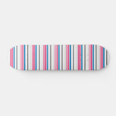 Mooie blauwe witte strepen persoonlijk skateboard (Horizontaal)