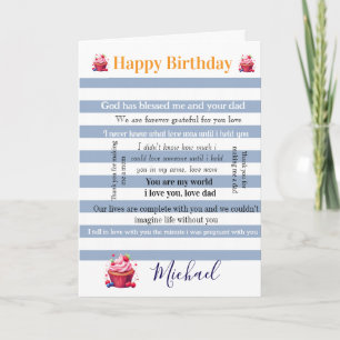 Mooie blauwe & witte wenskaart Gefeliciteerd verja Feestdagen Kaart