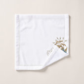 Mooie blauwe zonnebloem bad handdoek (Wasdoekje)