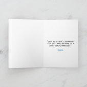 Mooie Blauwgroen en witte Pixel Controller Verjaar Kaart (Binnen)