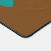 Mooie Blauwgroen Kokopelli Bureaumat (Hoek)