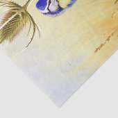 Mooie blauwvogels op een  Waterverf in Teasel Tissuepapier (Detail)