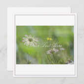 Mooie Bleke paarse bloemen Jouw tekst platte Kaart (Voorkant / Achterkant)