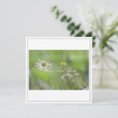 Mooie Bleke paarse bloemen Jouw tekst platte Kaart (Staand voorkant)