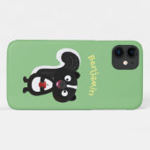 Mooie blije stinkdier cartoonillustratie Case-Mate iPhone case (Achterkant (horizontaal))