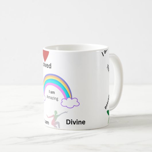 Mooie, blije, unieke, bloeiende Mok (Voorkant rechts)