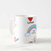 Mooie, blije, unieke, bloeiende Mok (Voorkant links)