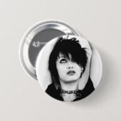 Mooie blik omhoog ronde button 5,7 cm (Voorkant /achterkant)