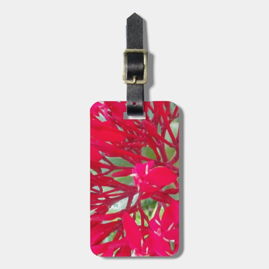 Mooie Bloedbloem Milkweed Art Print/Graphic Bagagelabel (Voorkant verticaal)