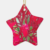 Mooie Bloedbloem Milkweed Art Print/Graphic Keramisch Ornament (Links)