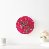 Mooie Bloedbloem Milkweed Art Print/Graphic Ronde Klok (Huis)