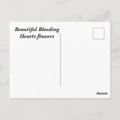 Mooie Bloedende Harten bloemen Briefkaart (Achterkant)