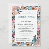 Mooie bloei Baby shower van de Floral-lente Kaart (Voorkant)