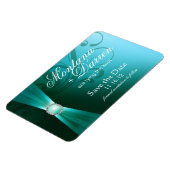 Mooie bloei Save the Date Magnet | BLAUWGROEN Magneet (Linkerzijde)