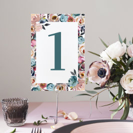 Mooie bloei Waterverf van de Floral Spring Wedding Kaart