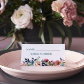Mooie bloei Waterverf van de Floral Spring Wedding Plaatskaartje