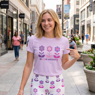 Mooie Bloeiend Ontwerp T-shirt